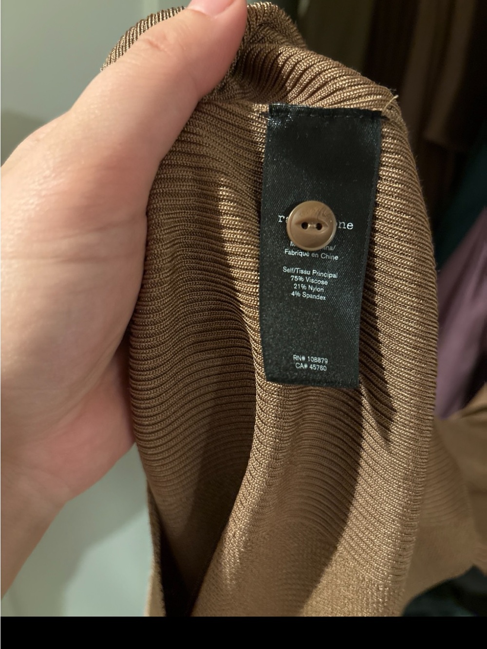 Rag & bone Pacey button down dress khaki NWT M - Picture 11 of 11